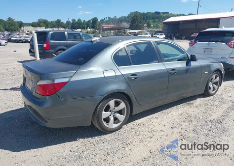 2007 BMW 530I из США, поврежденный, VIN WBANE73587CM46894